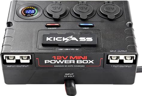 12 v distribution box with built in remote start|KickAss 12V Mini Power Box .